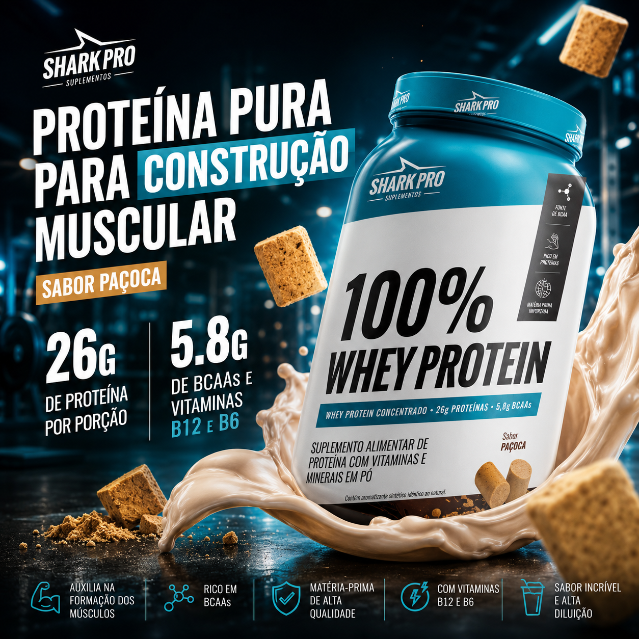 100% Whey Shark Pro